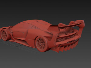 McLaren GTR Senna Modelo 3D