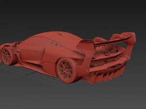 McLaren GTR Senna 3D Model