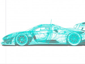 McLaren GTR Senna Modelo 3D