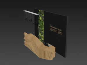 Reception Counter 15 3D Model