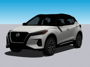Nissan Kicks 2022 3D Модель