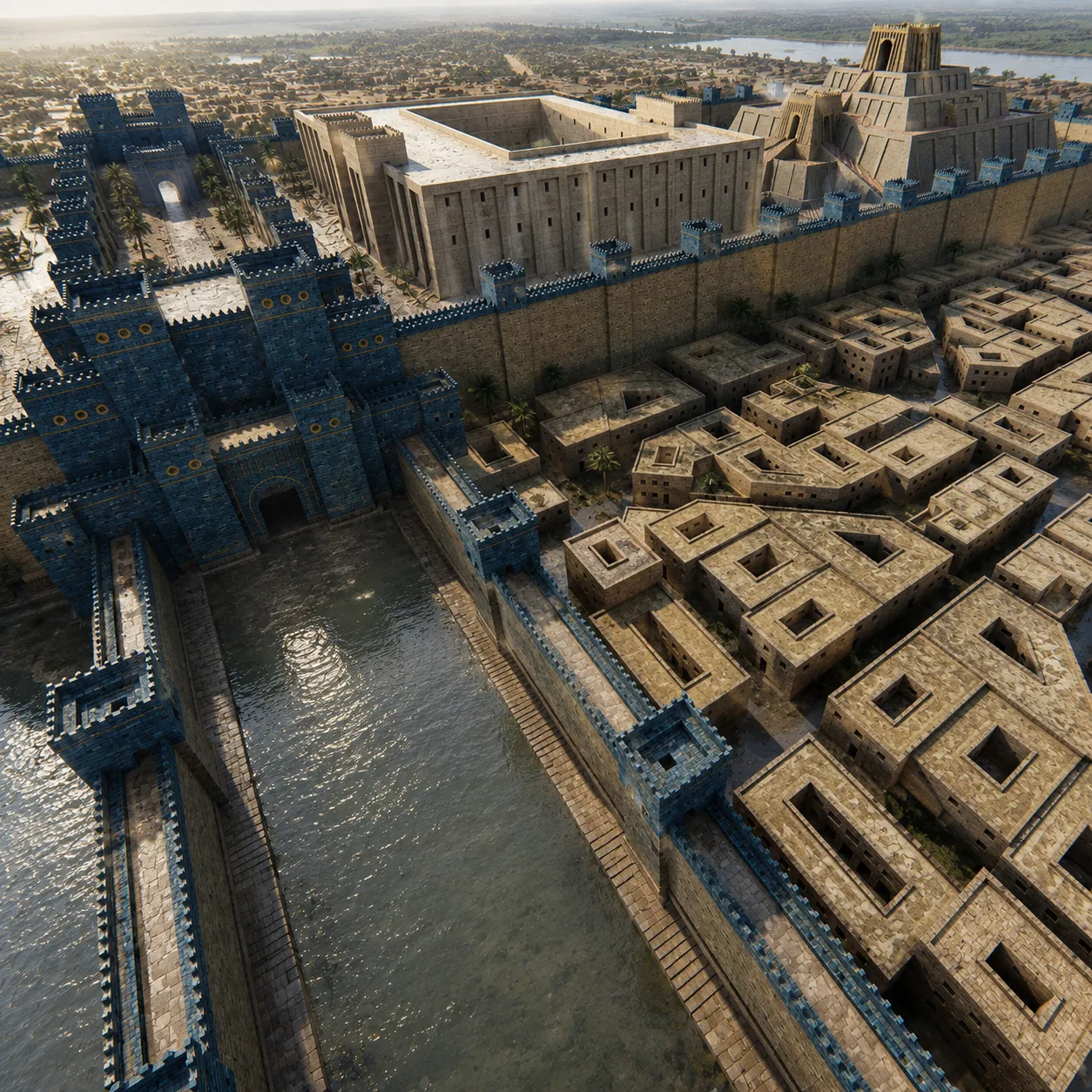 Fortress of Babylon 3D Model .c4d .max .obj .3ds .fbx .stl .blend