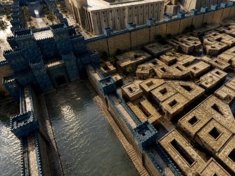 Fortress of Babylon 3D Model