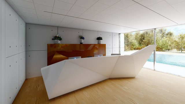 Reception Counter 18 3D-Modell .c4d .max .obj .3ds .fbx .stl .blend 