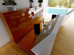Reception Counter 18 3D-Modell