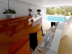 Reception Counter 18 3D-Modell