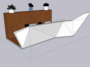 Reception Counter 18 3D-Modell