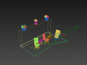 Reception Counter 18 3D Model