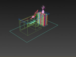 Reception Counter 11 3D-Modell
