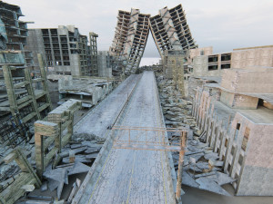 Ruined City Destroyed Cityscape 3D Model