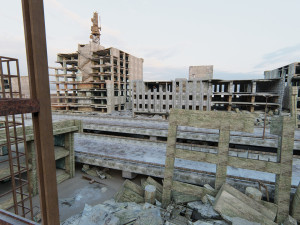 Ruined City Destroyed Cityscape Model 3D
