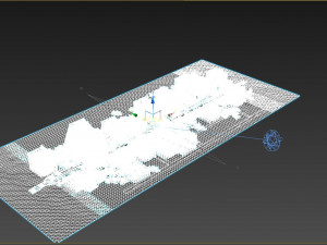 Ruined City Destroyed Cityscape Model 3D