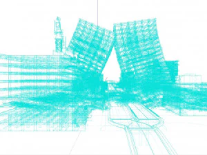 Ruined City Destroyed Cityscape 3D Model