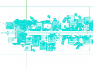 Ruined City Destroyed Cityscape Model 3D