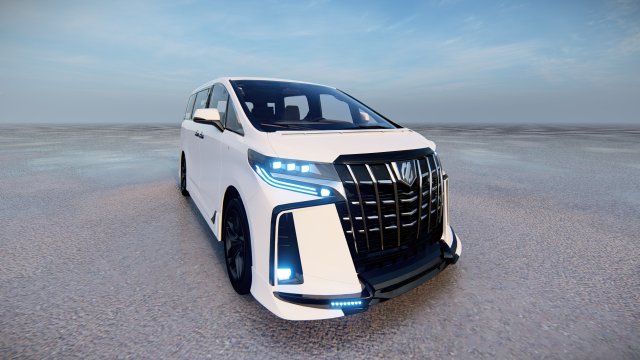 Toyota Alphard TRD 3Dモデル .c4d .max .obj .3ds .fbx .stl .blend 