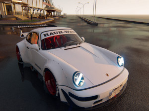 Tuned Porsche 911 Turbo 1991 3D Модель