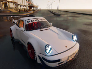 Tuned Porsche 911 Turbo 1991 3D Model