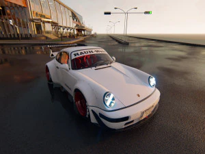 Tuned Porsche 911 Turbo 1991 3D Model
