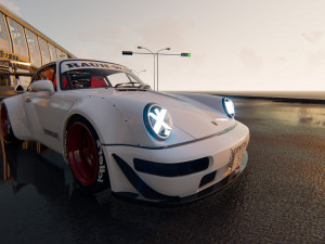 Tuned Porsche 911 Turbo 1991 3D Модель