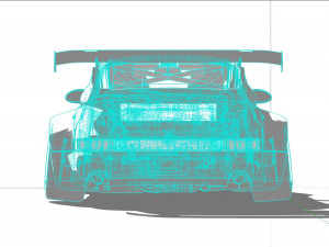 Tuned Porsche 911 Turbo 1991 3D Модель