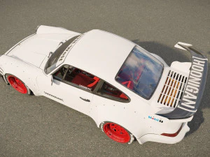 Tuned Porsche 911 Turbo 1991 3D Model