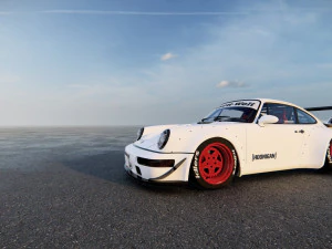 Tuned Porsche 911 Turbo 1991 3D Model