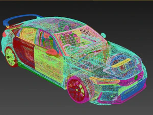 Honda Civic Type R 2023 3D Model