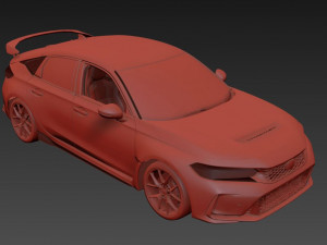 Honda Civic Type R 2023 3D Model