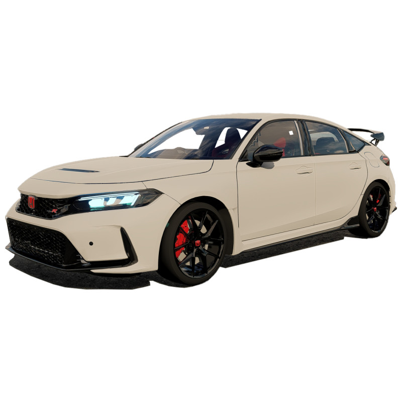 Honda Civic Type R 2023 3D Model .c4d .max .obj .3ds .fbx .stl .blend