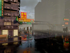 Hong Kong Lowpoly 3D Model