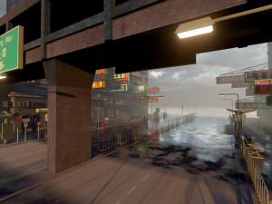 Hong Kong Lowpoly Modello 3D