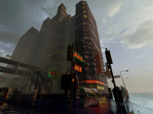 Hong Kong Lowpoly 3D Model