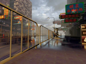 Hong Kong Lowpoly 3D Model