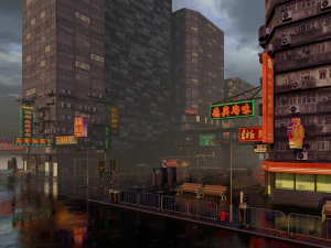 Hong Kong Lowpoly 3D Model