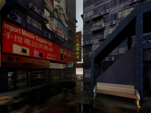 Hong Kong Lowpoly 3D Model