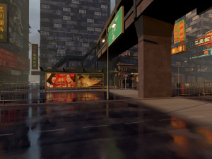 Hong Kong Lowpoly Modello 3D
