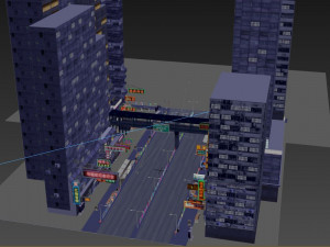 Hong Kong Lowpoly Modello 3D