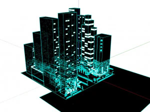 Hong Kong Lowpoly 3D Model