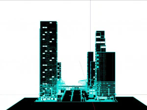 Hong Kong Lowpoly 3D Model