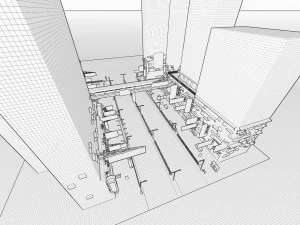 Hong Kong Lowpoly 3D Model