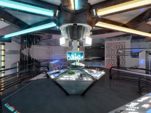 Sci-Fi Interior 3D Model