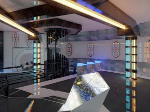 Interiores de ciencia ficci&oacute;n Modelo 3D