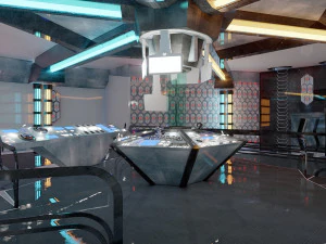 Interiores de ciencia ficci&oacute;n Modelo 3D