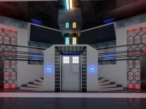 Interiores de ciencia ficci&oacute;n Modelo 3D