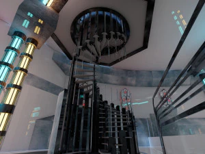 Interiores de ciencia ficci&oacute;n Modelo 3D