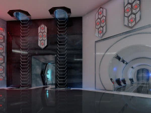 Interiores de ciencia ficci&oacute;n Modelo 3D