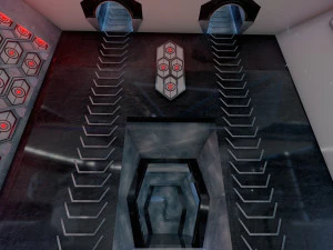 Interiores de ciencia ficci&oacute;n Modelo 3D