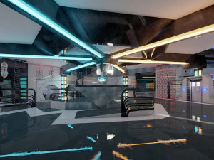 Interiores de ciencia ficci&oacute;n Modelo 3D