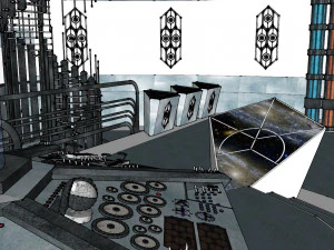 Interiores de ciencia ficci&oacute;n Modelo 3D