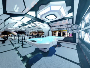 Wnętrze science-fiction Model 3D